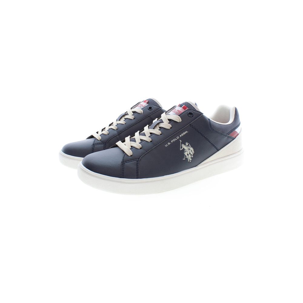 Blue Polyester Sneaker