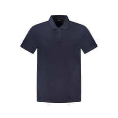 Blu Cotone Uomo Polo