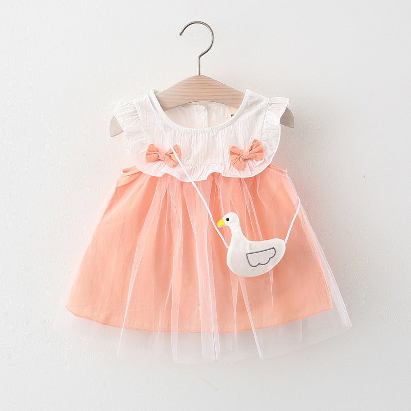 Children's Girls Summer Sleeveless Print Dress