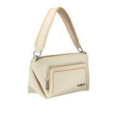 White Polyurethane Women's Handbag
