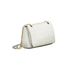 Bianco Polyurethane Women Handbag