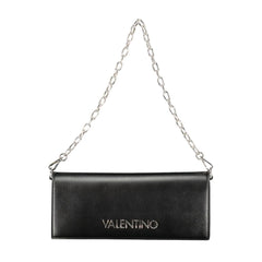 Black Polyurethane Women Handbag