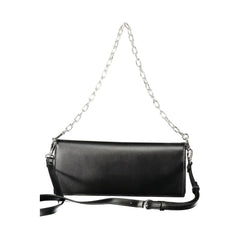 Black Polyurethane Women Handbag