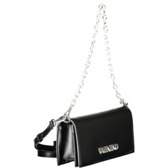 Black Polyurethane Women Handbag