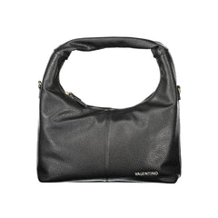 Black Polyurethane Women Shoulder Bag