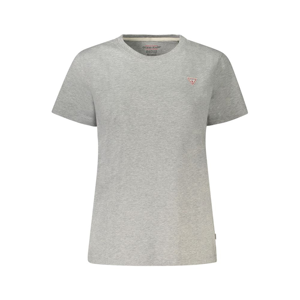 Gray Cotton Women's T-Shirt