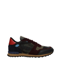 Green Leather Athletic Sneakers