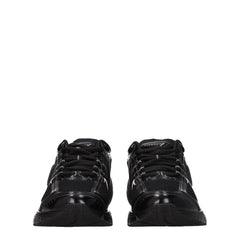 Black Fabric Athletic Sneakers