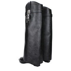 Black Leather Boots