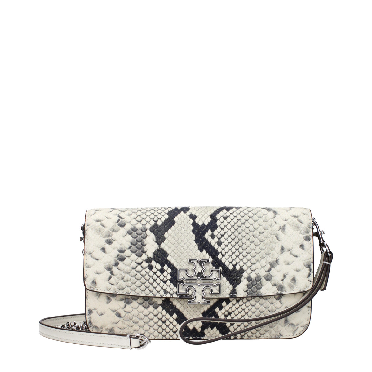 White Leather Clutch Bags