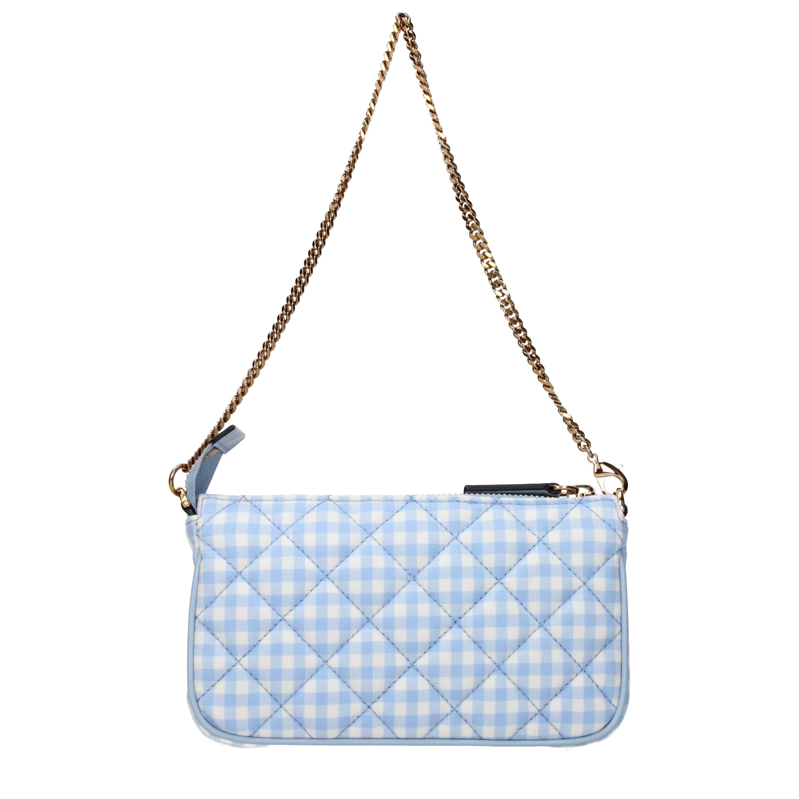 Light Blue Fabric Handbags