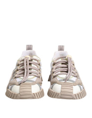 White Beige Leather Low Top NS1 Sneakers Shoes