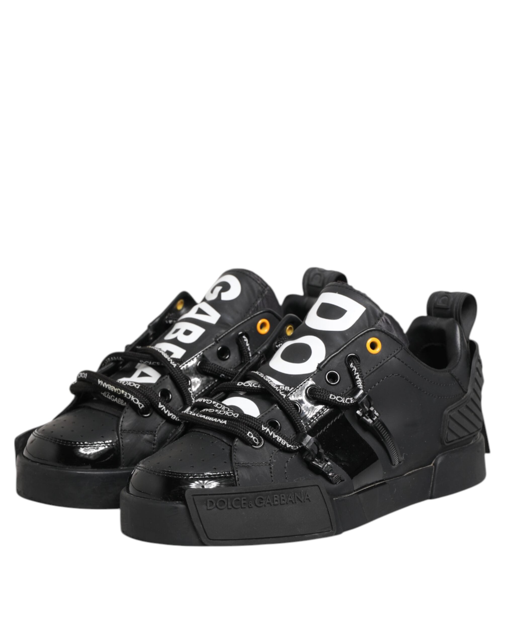 Black Portofino Low Top Men Sneakers Shoes