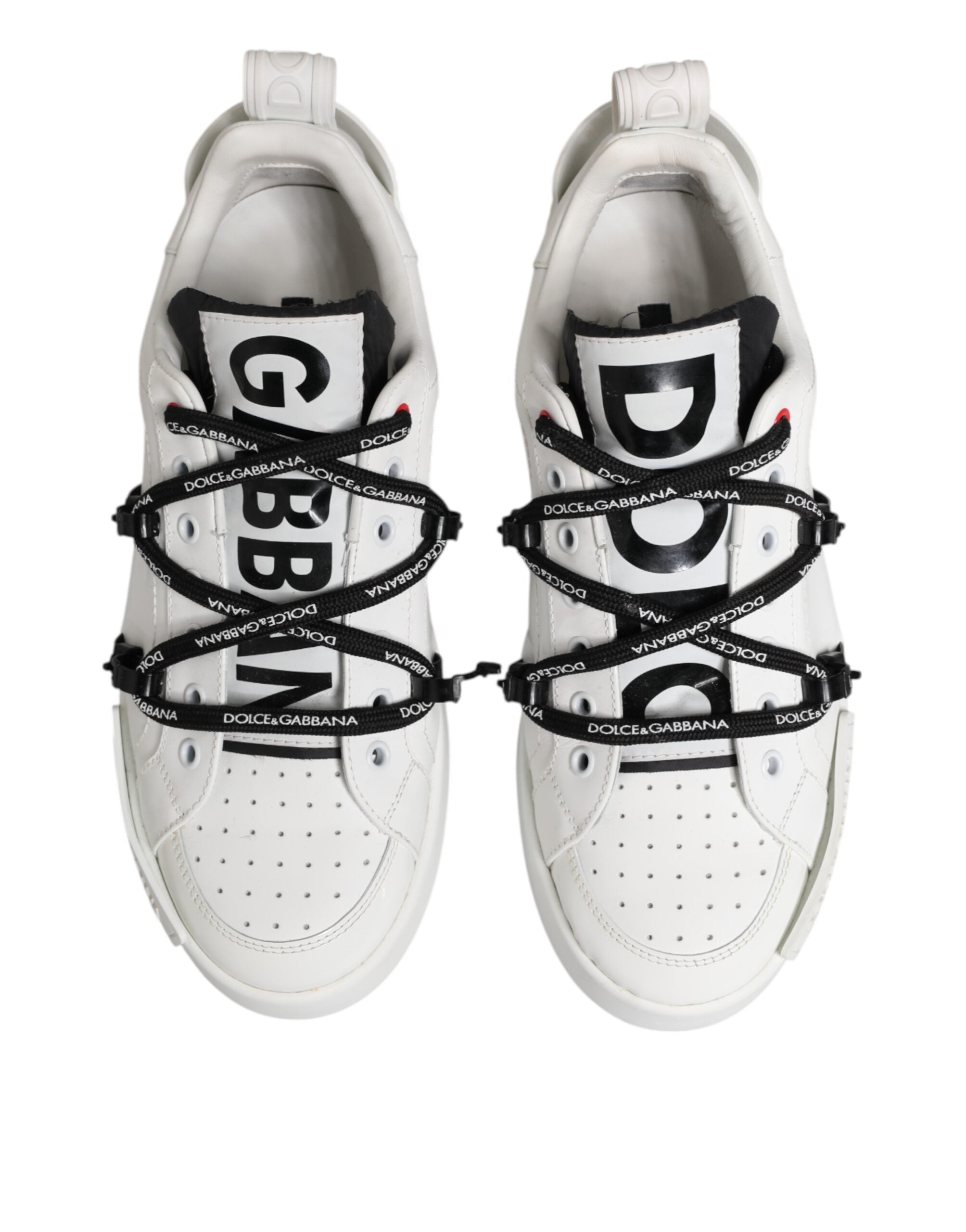 White Leather Lace Up Men Sneakers Shoes