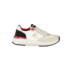 White Polyester Men Sneaker
