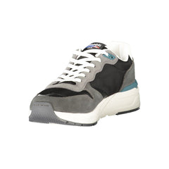 Black Leather Men Sneaker