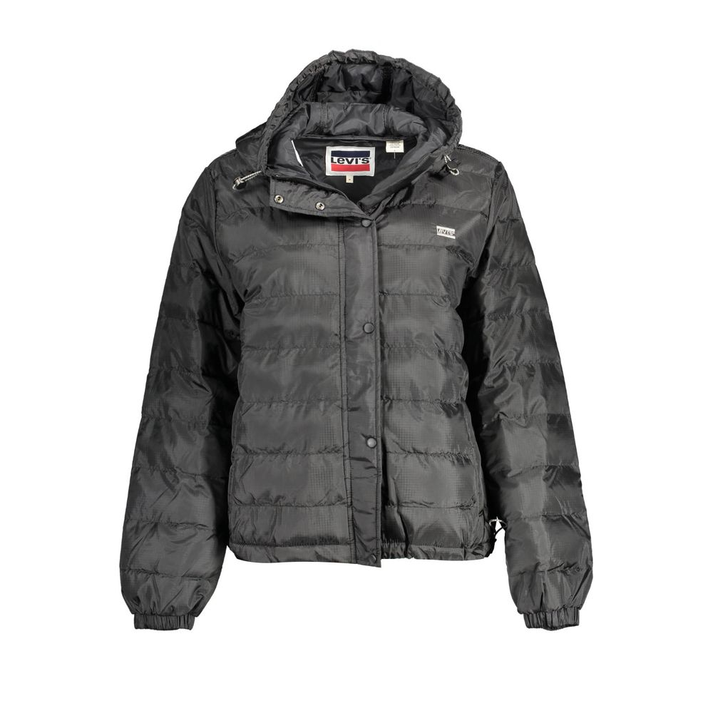 Black Polyester Jackets &amp; Coat