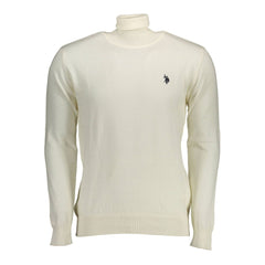 White Cotton Men's Sweater