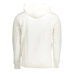 White Cotton Men Sweatshirt