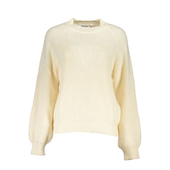 Bianco Poliestere Women Sweater Turtleneck