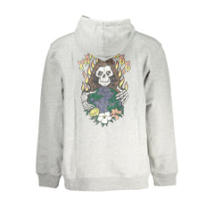 Gray Cotton Men Sweatshirt