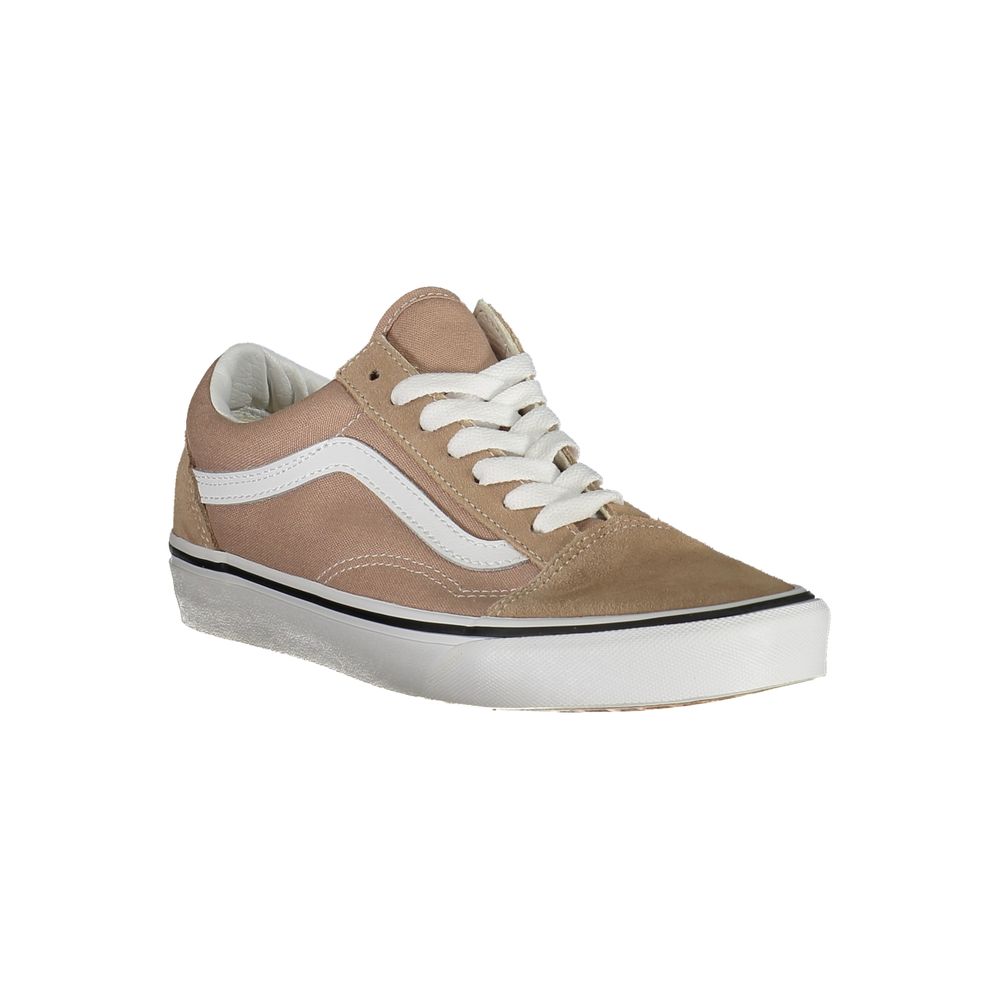 Beige Polyester Sneakers