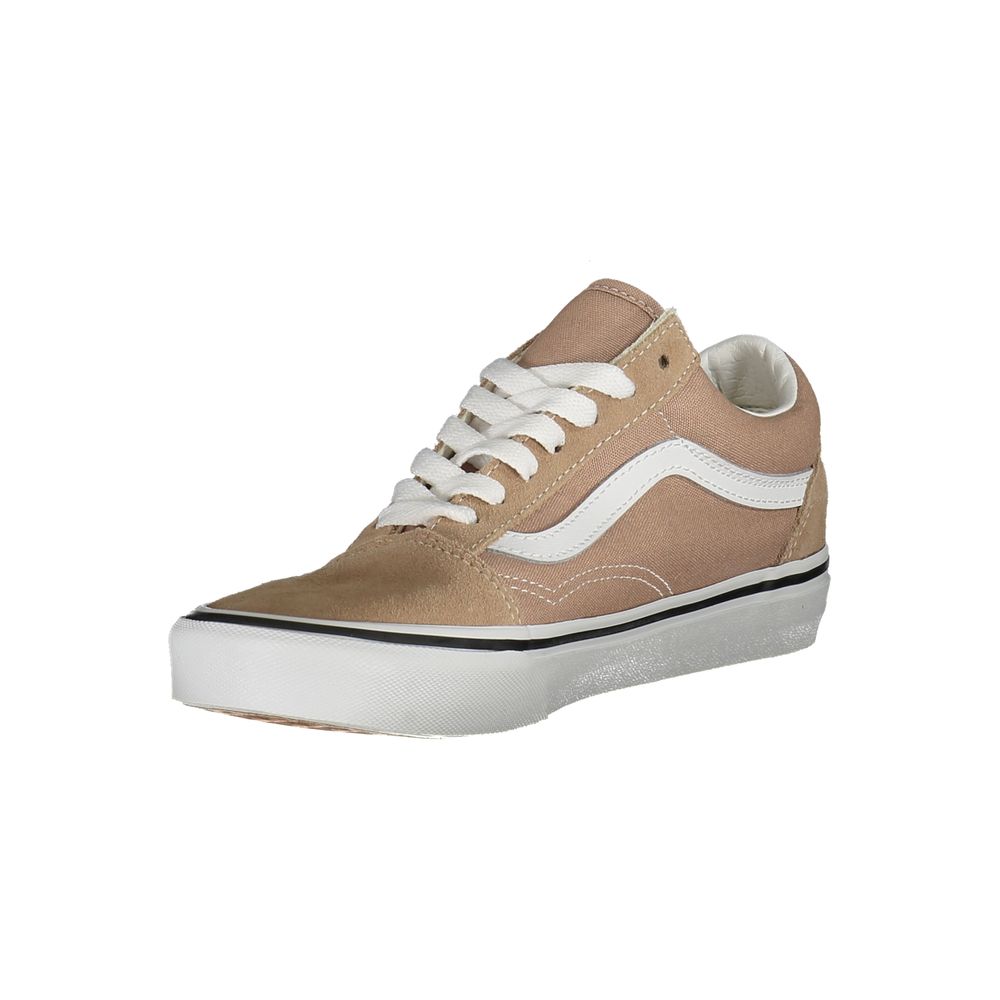 Beige Polyester Sneakers