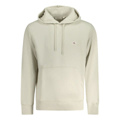 Beige Cotton Men Sweater