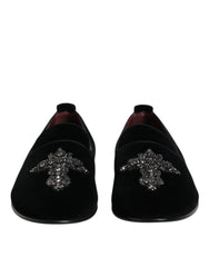 Black Suede Cross Slip On Loafers Dress Shoes