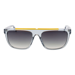 Gray Stainless Steel Sunglasses