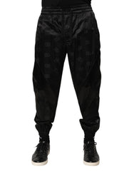 Black Logo DG Print Men Jogger Sweatpants Pants