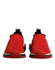 Red Sorrento Slip On Low Top Sneakers Shoes