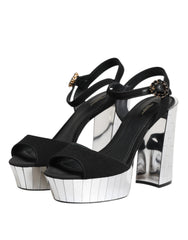  black crystal ankle strap keira sandal shoes