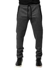 Gray Black Wool Blend Jogger Sweatpants Pants