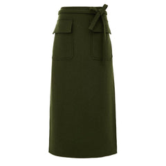 Green Wool Skirt