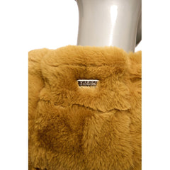 Yellow Polyester Women Jacket