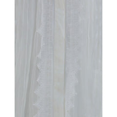 Ruffled silk muslin and lace Blouse