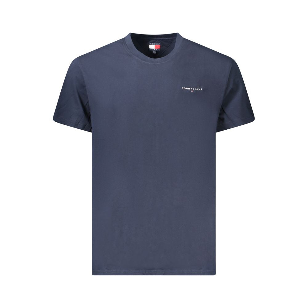 Blue Cotton Men's T-Shirt