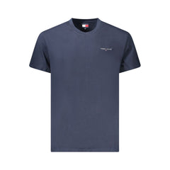 Blue Cotton Men's T-Shirt