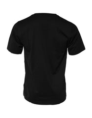 Black DG Royals Cotton Crew Neck T-Shirt