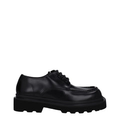 Black Leather Oxfords And Derbies
