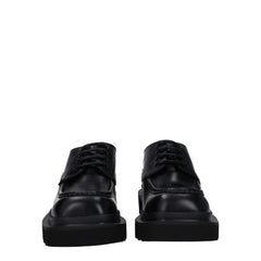 Black Leather Oxfords And Derbies