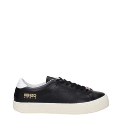 Black Leather Low Tops