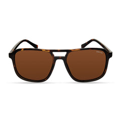 Brown Injected Sunglasses