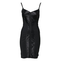 Black Spaghetti Strap Bodycon Sheath Dress