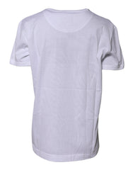 White Cotton Goodluck 2022 Crew Neck T-Shirt