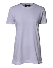 White Cotton Goodluck 2023 Crew Neck T-Shirt