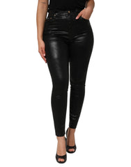 Black High Waist Skinny GRACE Denim Jeans