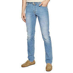Blue Cotton Jeans & Pant