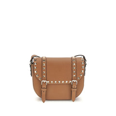 Beige Calf Leather Bos Taurus Shoulder Bag